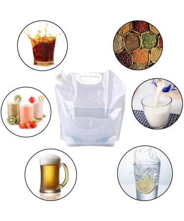 Supant Collapsible Emergency Water Jug Container Bag - 4 Pack, 1.3 Gallon BPA Free Freezable Water Carrier for Camping, Sports, and Outdoor Activities - Buy Online on GoSupps.com