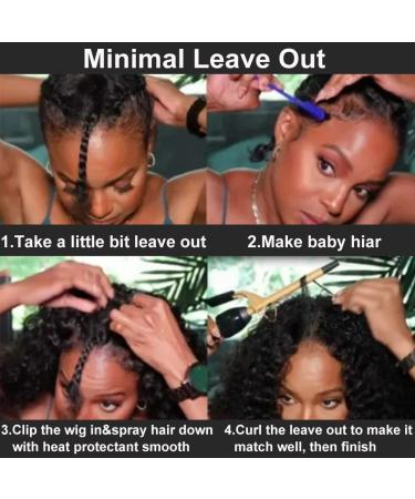 UNICE V Part Curly Human Hair Wig - 180% Density, 18 inch, Natural Black - Beginner Friendly, No Lace, No Glue - Clips for Easy Application - Buy Online on GoSupps.com