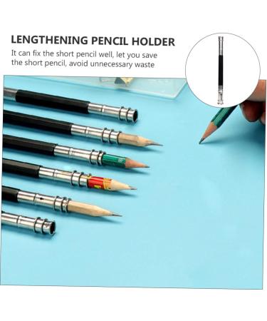 Lurrose Pencil Lengthener 1 Lengthener Pencil Lengthening Extender Lengthen Double-ended Cover/Metal Holder Practical Plain - Buy Online on GoSupps.com
