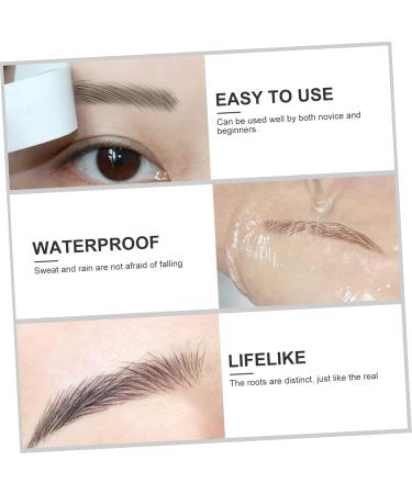 PLAFOPE Fake Eyebrow Stickers 9 sheets Temporary Eyebrows Hairlike Tattoos Transfer Transfers Stickers Shaping Sticker Eyebrow 21x14.7cm Brown - Buy Online on GoSupps.com