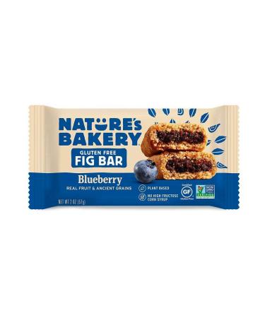 Nature's Bakery Gluten-Free Real Blueberry Fruit  Whole Grain Fig Bar: 1 Box (6 Bars) - Buy Online on GoSupps.com
