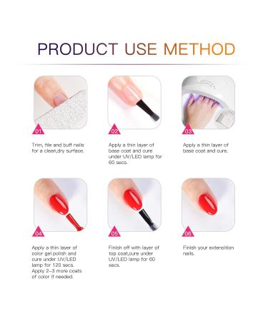Double Rhythm 23 PCS Gel Nail Polish Kit - 20 Color Gels Nail Art Set - No Wipe Base & Top Coat - DIY Manicure At Home Salon - 5ml (Pack1-Starry Night) - Buy Online on GoSupps.com