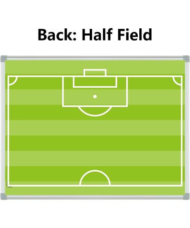 AutSport Magnetic Dry Erase Coaching Board 24x18 - Double-Sided Tactics Board for Soccer - Great for Drills, Strategy, and Training - Aluminum Framed (Silver) - Buy Online on GoSupps.com
