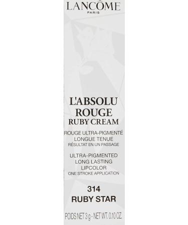 Buy Lanc me Absolu Rouge Cream Lip Bar 314 Ruby Star - Unisex Lipstick in Black - 1 Piece | International Shipping Available - Buy Online on GoSupps.com