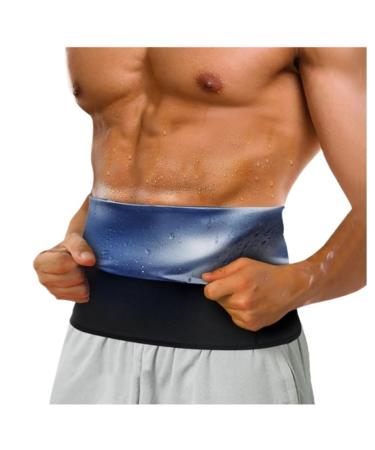 Back Support Back Brace Lumbar Support Waist Trainer Thermo Sweat Belt Girdle Corset Tummy Body Shaper Abdomen Fat Burning Back Support Belt(Blue Medium) Medium Blue