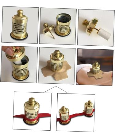 Minkissy 2 Series Moxibustion Box - Portable Copper Moxa Holder & Massage Device - 2PCS Heating Tank for Home Use - Buy Online on GoSupps.com