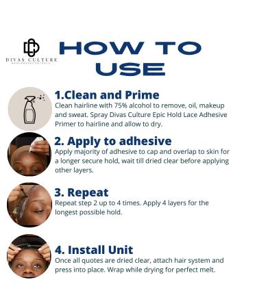 Waterproof Lace Adhesive - Epic Hold Humidity Proof Fast Drying Non-Drip Glue for Wigs & Toupees | .38ml - Buy Online on GoSupps.com