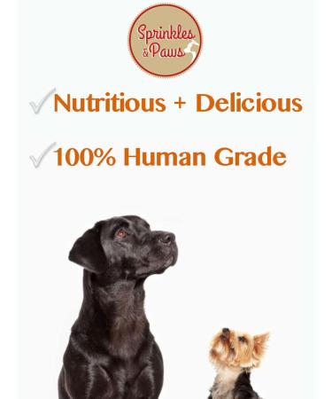 SPRINKLES & PAWS Sweet Potato and Carrot Sprinkles Dog Food Topper Powder | Made in Canada with Organic Vegetables | Grain Free Vegan Vegetarian | Buddy Bites Natural - Buy Online on GoSupps.com