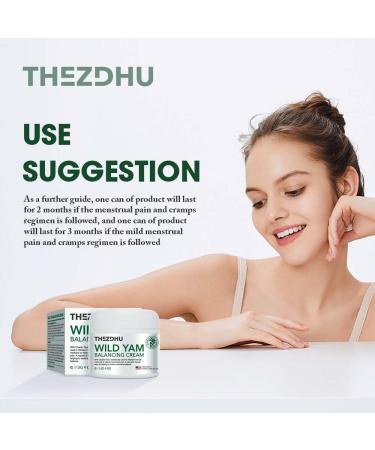 Organic Wild Yam Cream for Hormone Balance | 4 Oz | Menopause & Menstrual Relief | Natural Plant-based Formula for All Skin Types - Buy Online on GoSupps.com