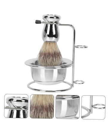 Buy Hemoton Stainless Steel Beard Brush Holder & Soap Stand - Travel & Cleaning Supplies for Men - Ideal Shaving Brush Storage Rack - Buy Online on GoSupps.com