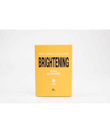 5 Pack Brightening Face Mask - Instant Lifting & Brightening with Glutathione & Vitamin C | Shop Internationally - Buy Online on GoSupps.com