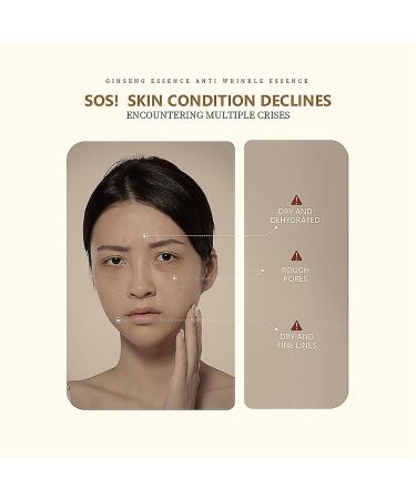 Ginseng Essence Anti-Wrinkle Serum - Moisturizing and Firming Essential Oil with Ginseng Extract Herbal Ginseng Anti-aging Essence Reduces Fine Lines and Wrinkles Smoothes Skin 4.23 Fl Oz - Buy Online on GoSupps.com