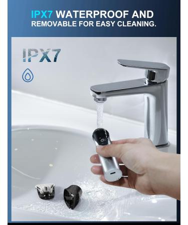 Razor Bartkamm & Bartbrush Set - 2-in-1 Rechargeable Men's Intimrasierer with Nasal Hair Trimmer | Painless Body Razor for Legs Chest Armpits & Ears - Buy Online on GoSupps.com