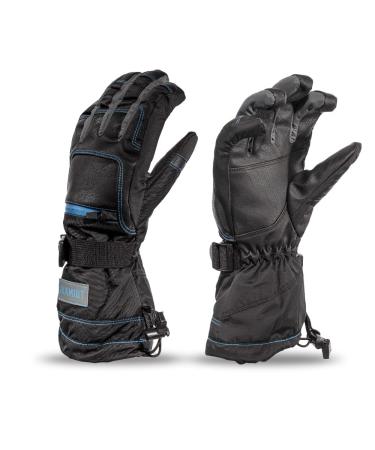 IKAMIUT Waterproof Warm Ski Gloves Large BLACK