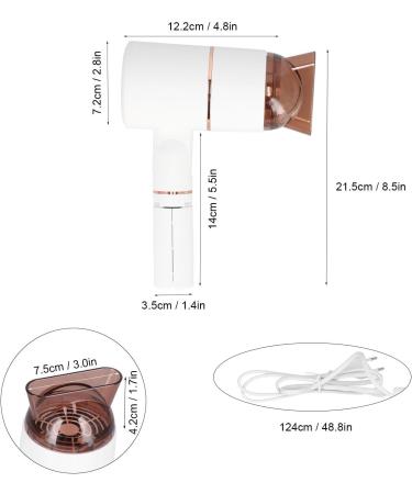 Foldable Travel Hair Dryer 3 Gear 1000W Travel Blow Dryer Temperature Control for Travel Salon(US Plug 110V) - Buy Online on GoSupps.com