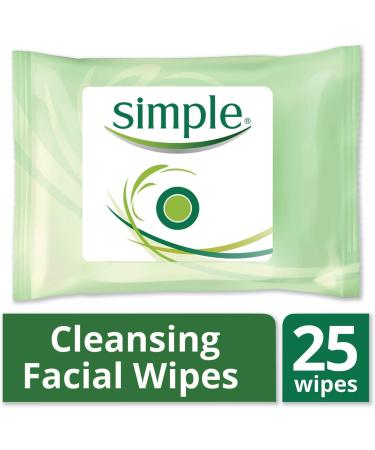 Simple Cleansing Facial Wipes (25 Wipes) - Buy Online on GoSupps.com