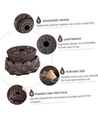 Buy Homsfou 1stk Lotus Moxibustion Massage Roller - MOXA Cup & Tools for Home Therapy | Best Moxibustion Care Device - Buy Online on GoSupps.com