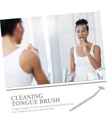 FRCOLOR 8 Pcs Oral Care Scraper Tools - Fresh Breath Cleaning Brushes for Household Use - 16.5x3.5x0.2CM - Grey Set - Buy Online on GoSupps.com