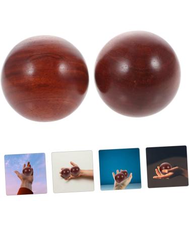 Magiclulu Hand Fitness Balls Set | Large Wooden Beads & Cone Balls for Hand Exercise & Massage | Traditional Chinese Medicine Baoding Massage Balls - Buy Online on GoSupps.com