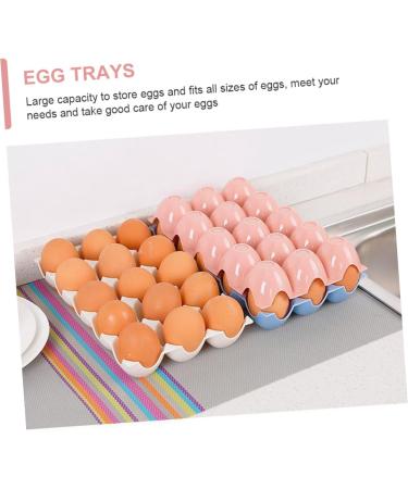 UPKOCH 3pcs Boxes Egg Storage Box Eggs Egg Tray for Refrigerator Egg Baskets Egg Container Dog Egg Rack - Buy Online on GoSupps.com
