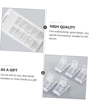 1 Set Nail Extension Set Fake Acrylic Nails Extension Dual Nail Builder Dual Ended Brush Clear Fake Nail Tips Fake Nails Artificial Nails Nail Molds Nail Kit Manicure Model Plastic - Buy Online on GoSupps.com