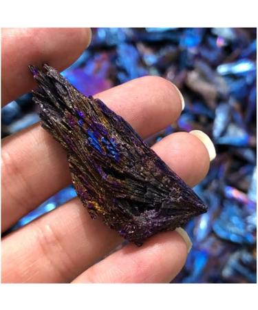 Natural Quartz Crystal Jet Stone Rainbow Titanium Tail Cluster Specimen Household yuebang - Buy Online on GoSupps.com