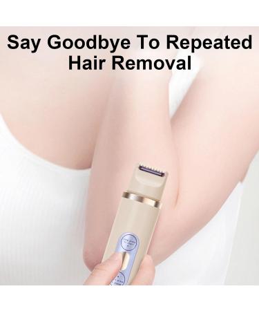 Trimmer For Women Pubic Hair Trimmer Body Groomer Electric Shavers For Pubic Arms Leg Underarm Hair Removal Light Yellow - Buy Online on GoSupps.com