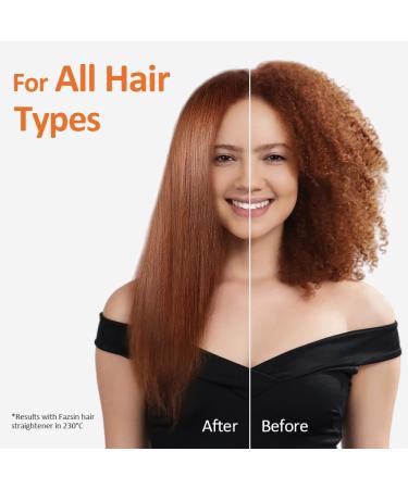 Faszin Ionic Titanium Hair Straightener: 20S Fast Heat Up, Clear LCD Display, 2-in-1 Styling Tool for Smooth & Shiny Results - Black - Buy Online on GoSupps.com