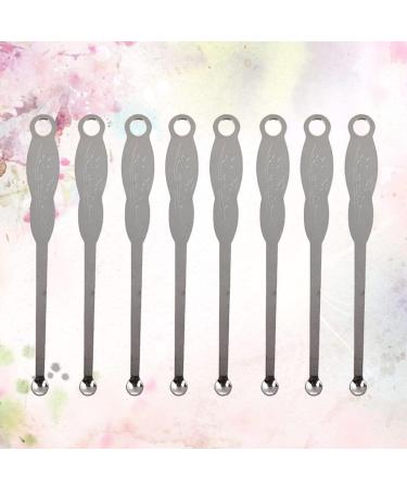 200pcs Stainless Steel Ear Wax Removal Spoon - Portable Ear Pick Scoop - Silver 6*0.6cm - Buy Online on GoSupps.com
