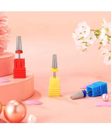 Vklopdsh 3 Pieces of Nail Carbide 5 in 1 Multi-Function Conical Shape Nail Drill Bit Carbide Nail Drill Bit Use for Both Left - Buy Online on GoSupps.com