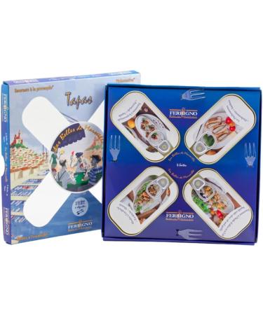 Ferrigno Seafood Tapas Set 276g x 6 - Buy Online on GoSupps.com