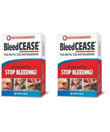 BLEEDCEASE Stop Bleeding STERILE 5 Count 2 Pack 5 Count (Pack of 2)