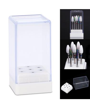 7 Big Holes Storage Organizer Box for Nail Tools | Display & Organize Nail Polishing & Drilling Heads | Essential At-Home Nail Grinding Accessories - Buy Online on GoSupps.com