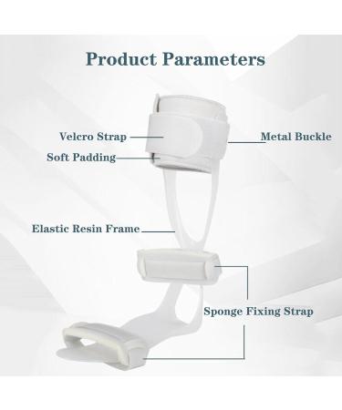 SFKLYU Adjustable Ankle Orthosis Support - Foot Drop Brace Splint for Muscle Weakness & Posture Correction - Buy Online on GoSupps.com