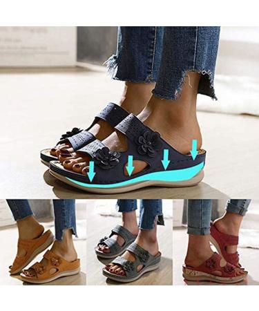 Buy Premium Orthopedic Toe Slippers for Women - Light Non-Slip Wedge Heel Sandals | Size 37 EU - Stylish & Comfortable - Buy Online on GoSupps.com