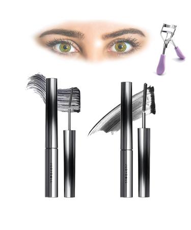 Judydoll Mascara Judy Doll Mascara Judy Doll Iron Brush Mascara Judydoll - 3D Curling Eyelash Iron Mascara Judydoll Iron Mascara Judydoll Iron Strong Mascara (Slightly Curved Black+Finely Curved Black)