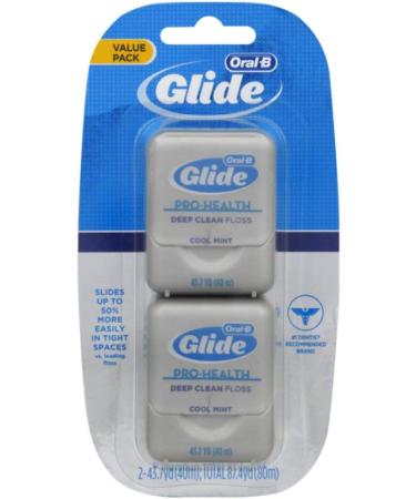 Oral-B Glide Floss, Deep Clean, Cool Mint, Value Pack