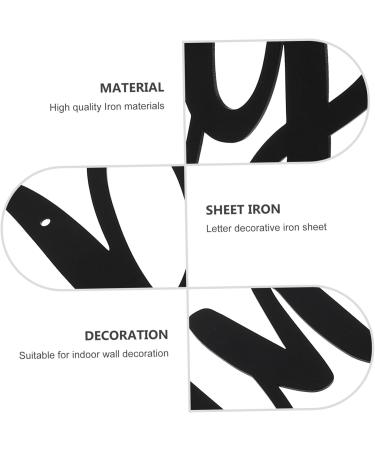 Alipis 1set Wrought Iron Wall Hanging Wedding Decorations Para De Pared Sign Wall Decor Household Pantry - Buy Online on GoSupps.com