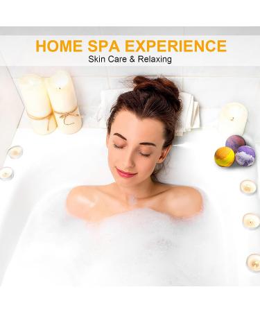 Organic & Natural Bath Bombs 12 Pcs Vegan Gift Set | Scented Effervescent Balls with Plant Essential Oils | Moisturizing Dry Skin | Perfect Gift for Women & Kids | Christmas - Buy Online on GoSupps.com