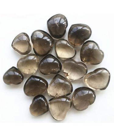 1pc Natural Beautiful Smoky Quartz Quartz Crystal Heart Decoration Natural Quartz Crystals Reiki Stone PEIQIYIN Stone Mineral Specimen - Buy Online on GoSupps.com