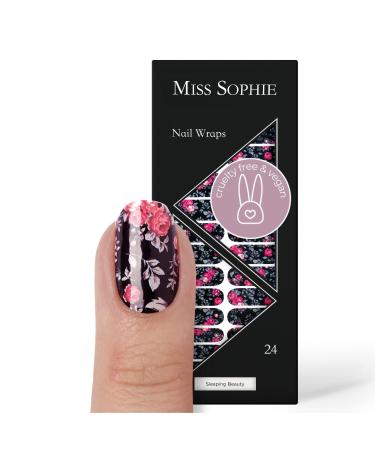 Miss Sophie Nail Wraps - 24 Ultra-Thin-self-Adhesive Long-Lasting Nail Wraps Sleeping Beauty 24 - Buy Online on GoSupps.com