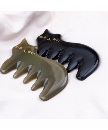 Board Comb Scraping Tool Guasha Jade Body Stone Horn Scalp Accessory Ox Beauty Sha Gua Skin Scraperwidehair 1Pcs Black - Buy Online on GoSupps.com
