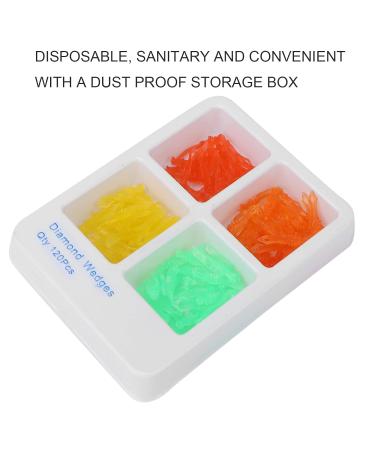 120pcs Dental Wedges Set 4 Sizes Plastic Poly Wedges with Holes for Dental Clinics | International Shipping Available - Buy Online on GoSupps.com