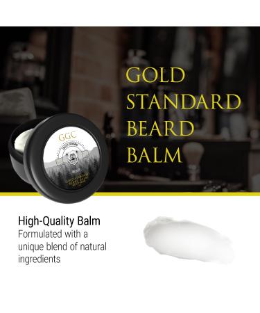 Grizzly Grooming Co. Gold Standard Beard Balm - Moisturizing Shea Butter Nourishing for Men's Grooming Kit 2oz - Signature Gold Rush Scent - Buy Online on GoSupps.com