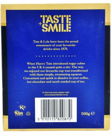 Tate & Lyle Fairtrade Demerara Sugar Cubes 500g - Premium Quality Sweetener - Buy Online on GoSupps.com