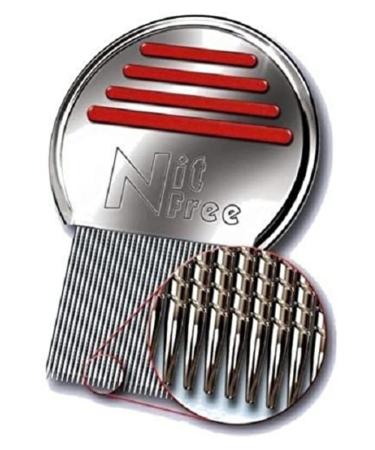 Nit Free Terminator Comb, Professional Stainless Steel Louse and Nit Comb for Head Treatment, Removes Nits, COLORS MAY VARY 1 Pack Lice Comb