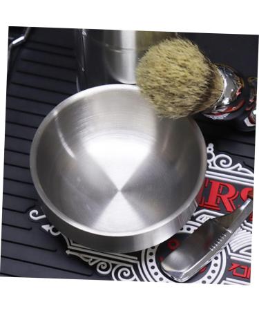 Minkissy Foam Dishwasher Soap Cream Bowl for Men - Stainless Steel Shaving Tool Box 9x9x4.9cm - Ideal for Beard Care & Pigment Mixing - Buy Online on GoSupps.com