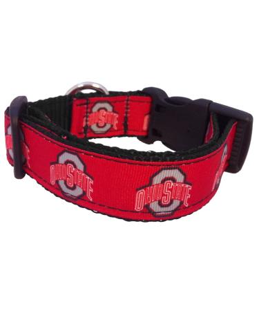 NCAA Dog Collar Ohio State Buckeyes Medium