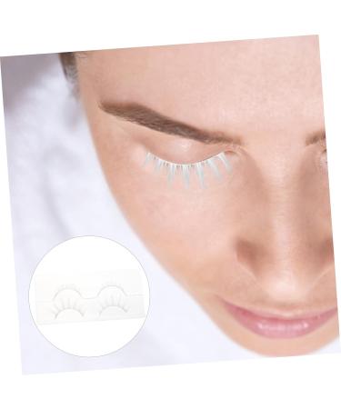 Beaupretty 2 Pairs White False Eyelashes Makeup Eyelashes Natural White Curly Eyelashes Reusable Cosplay Lashes Blue Contacts for Eyes Chemical Fiber 5d Three-dimensional Makeup Tools - Buy Online on GoSupps.com