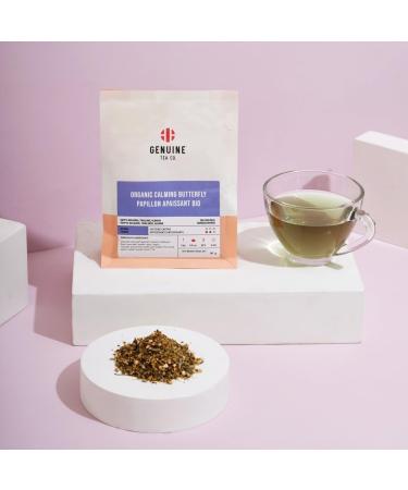 Organic Calming Butterfly Pea Flower Tea - Loose Leaf Herbal Blend Caffeine-Free Relaxing and Antioxidant-Rich 50g - Buy Online on GoSupps.com